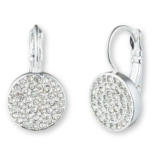 Best Pirce ✨ Anne-Klein Jewelry & ⌚ Watches Anne Klein Silver-Tone/Crystal Pave Drop Earrings 🌟 1 Best Pirce ✨ Anne-Klein Jewelry & ⌚ Watches Anne Klein Silver-Tone/Crystal Pave Drop Earrings 🌟
