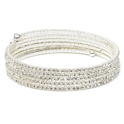 Budget โค๏ธ Anne-Klein Jewelry & โ Watches Anne Klein Silver-Tone & Crystal Coil Bracelet ๐ฅฐ 1 Budget โค๏ธ Anne-Klein Jewelry & โ Watches Anne Klein Silver-Tone & Crystal Coil Bracelet ๐ฅฐ