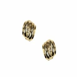 Top 10 ⌛ Anne-Klein Jewelry & ⌚ Watches Anne Klein Polished Gold-Tone Button Clip On Earrings 🔔