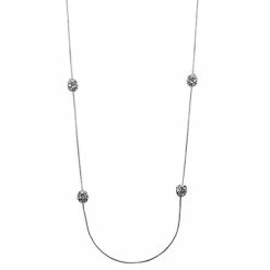 Best Pirce 🎁 Anne-Klein Jewelry & ⌚ Watches Anne Klein Silver-Tone Crystal Fireball Illusion Necklace 😉