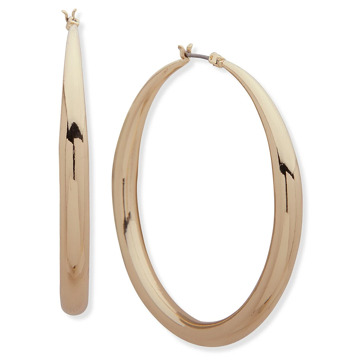 Top 10 โ๏ธ Anne-Klein Jewelry & โ Watches Anne Klein Gold-Tone 53mm Large Tapered Hoop Earrings ๐ฏ 1 Top 10 โ๏ธ Anne-Klein Jewelry & โ Watches Anne Klein Gold-Tone 53mm Large Tapered Hoop Earrings ๐ฏ