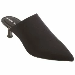 Flash Sale 🔔 Anne-Klein 👟 Shoes 👩 Womens Anne Klein Impress Black Stretch Heeled Mule ✨
