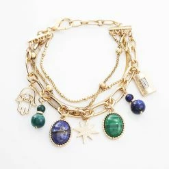 Flash Sale ⌛ Ashley-by-Ashley-Cooper Jewelry & ⌚ Watches Ashley Cooper™ Celestial Multi-Layered Charm Bracelet 🎁