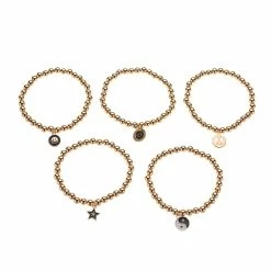 Hot Sale ✨ Ashley-by-Ashley-Cooper Jewelry & ⌚ Watches Ashley 5pc. Enamel Novelty Charm Stretch Bracelet Set ✔️