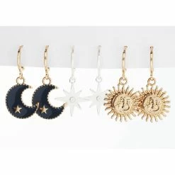 Wholesale 🔥 Ashley-by-Ashley-Cooper Jewelry & ⌚ Watches Ashley Celestial Huggie Hoop Earrings ✨