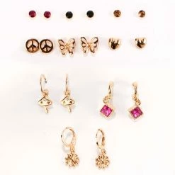 Hot Sale 🥰 Ashley-by-Ashley-Cooper Jewelry & ⌚ Watches Ashley 9pc. Assorted Gold Earrings 🎁