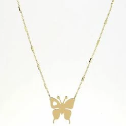 Best deal ⌛ Ashley-by-Ashley-Cooper Jewelry & ⌚ Watches Ashley Gold-Tone Plated Butterfly Pendant Necklace 😉