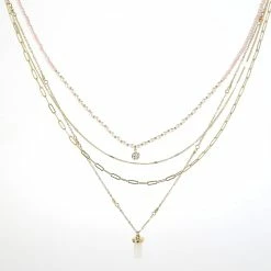 Best Pirce ⌛ Ashley-by-Ashley-Cooper Jewelry & ⌚ Watches Ashley Multi Pendant Drop Layered Necklace 🤩