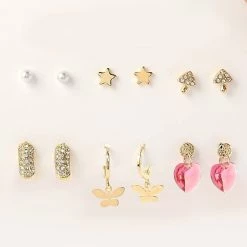 Top 10 ❤️ Ashley-by-Ashley-Cooper Jewelry & ⌚ Watches Ashley Studs And Huggie Earrings Set 🔔