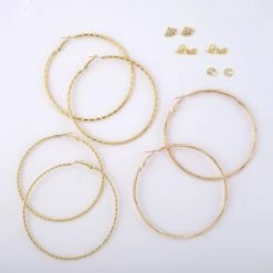 Brand new 😉 Ashley-by-Ashley-Cooper Jewelry & ⌚ Watches Ashley 6pc. Gold Plated Love And Lips Post And Hoop Earrings 🥰