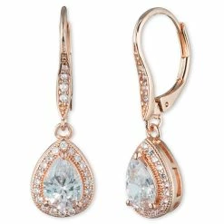 Coupon 🎁 Anne-Klein Jewelry & ⌚ Watches Anne Klein Rose Gold-Tone Teardrop Earrings 🛒