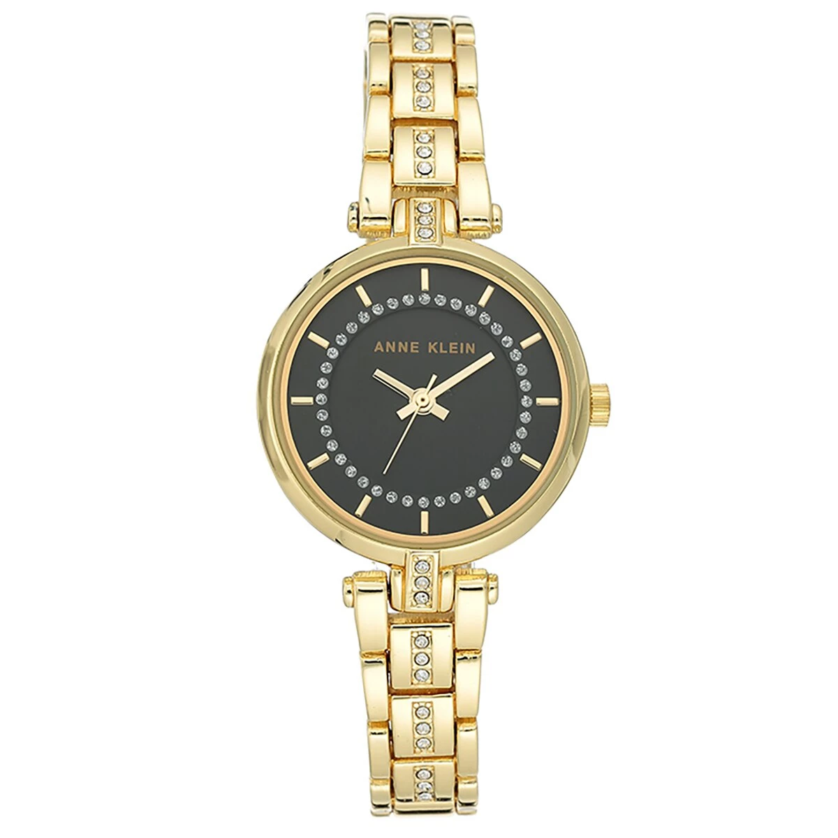 Best deal ๐ Anne-Klein Jewelry & โ Watches Anne Klein Gold-Tone Crystal Accent โ Watch - AK-3114BKGB โค๏ธ 1 Best deal ๐ Anne-Klein Jewelry & โ Watches Anne Klein Gold-Tone Crystal Accent โ Watch - AK-3114BKGB โค๏ธ