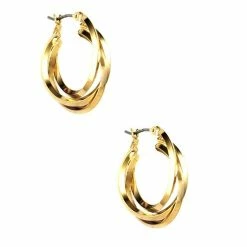Best reviews of 👏 Anne-Klein Jewelry & ⌚ Watches Anne Klein Gold-Tone 3 Ring Hoop Pierced Earrings 😀