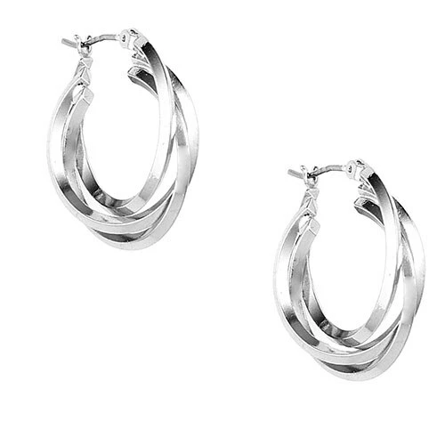 Top 10 โญ Anne-Klein Jewelry & โ Watches Anne Klein Silver-Tone 3 Ring Hoop Earrings ๐งจ 1 Top 10 โญ Anne-Klein Jewelry & โ Watches Anne Klein Silver-Tone 3 Ring Hoop Earrings ๐งจ