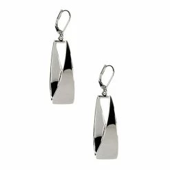 Budget 🌟 Anne-Klein Jewelry & ⌚ Watches Anne Klein Silver-Tone Leverback Drop Earrings ⌛