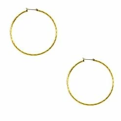 Cheap 👍 Anne-Klein Jewelry & ⌚ Watches Anne Klein Gold-Tone Hoop Pierced Earrings 🎁