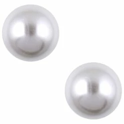 Coupon 🛒 Anne-Klein Jewelry & ⌚ Watches Anne Klein Gold-Tone White Pearl 12mm Stud Earrings ❤️