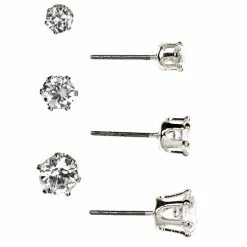 New ✔️ Anne-Klein Jewelry & ⌚ Watches Anne Klein Crystal Trio Stud Earrings ✨