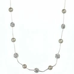 Best reviews of 😀 Anne-Klein Jewelry & ⌚ Watches Anne Klein Faux Pearl/Fireball Illusion Necklace 😀