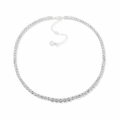 Best Pirce ✔️ Anne-Klein Jewelry & ⌚ Watches Anne Klein 16in. 4 Prong Round Stone Collar Necklace ✔️